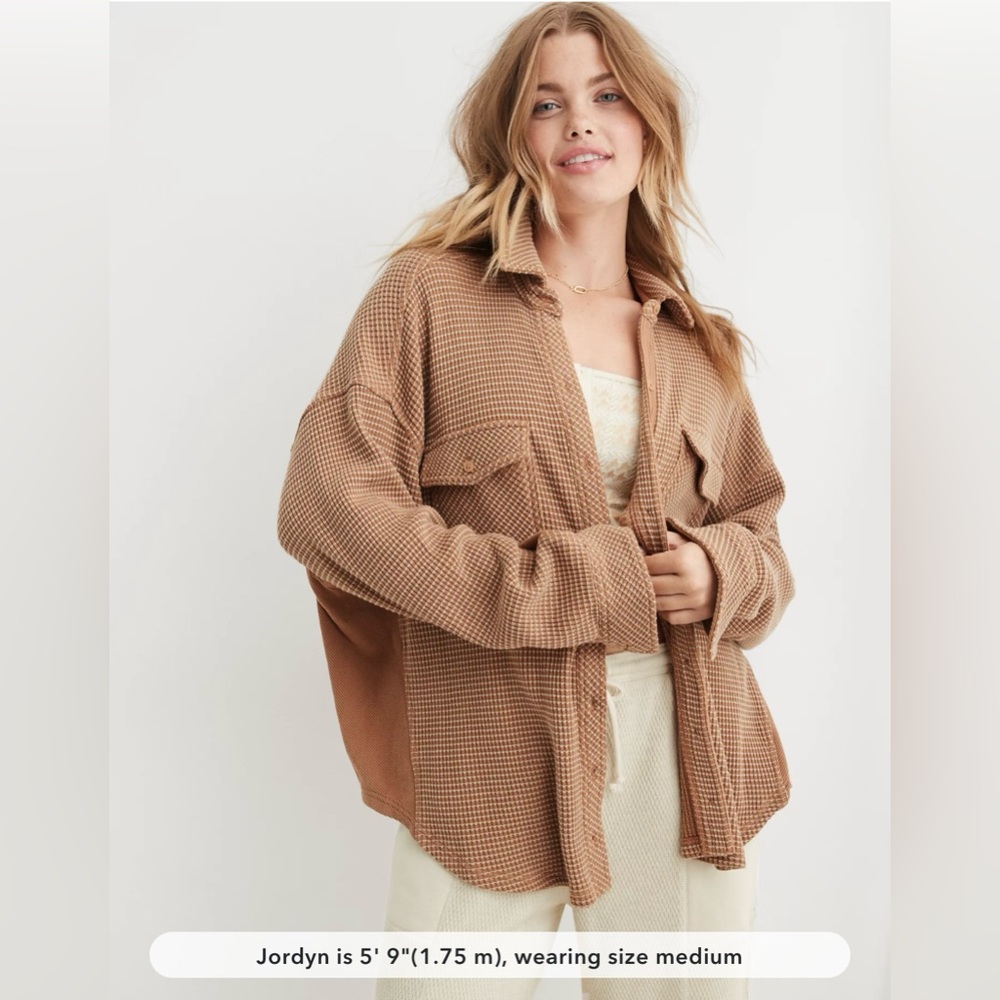 Aerie LumberJane Waffle Shirt